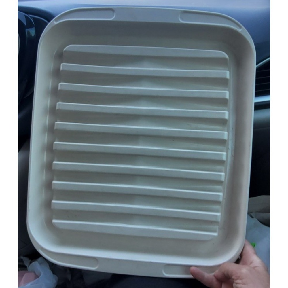 Vintage Tupperware Ultra 21 Ovenware BACON ROASTING PAN #1785 Meat Chicken